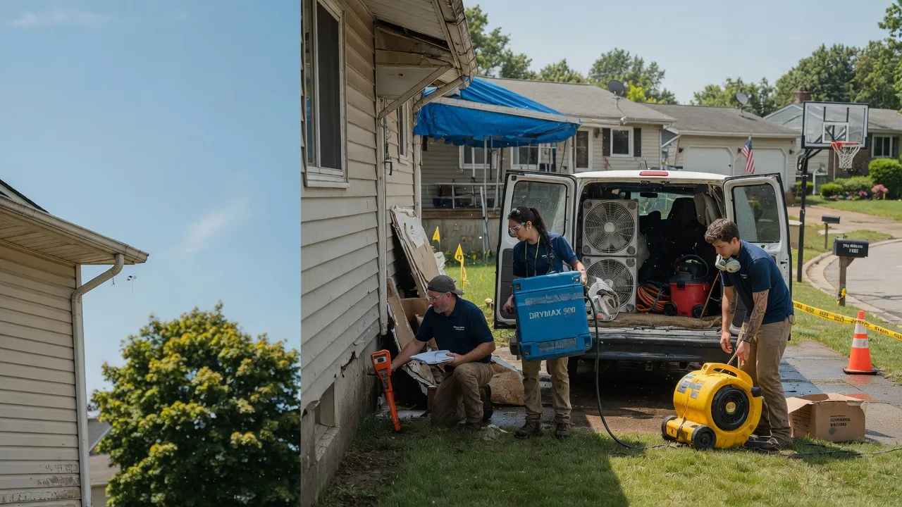 Ceiling Leak Cleanup in Johnston City, IL near me