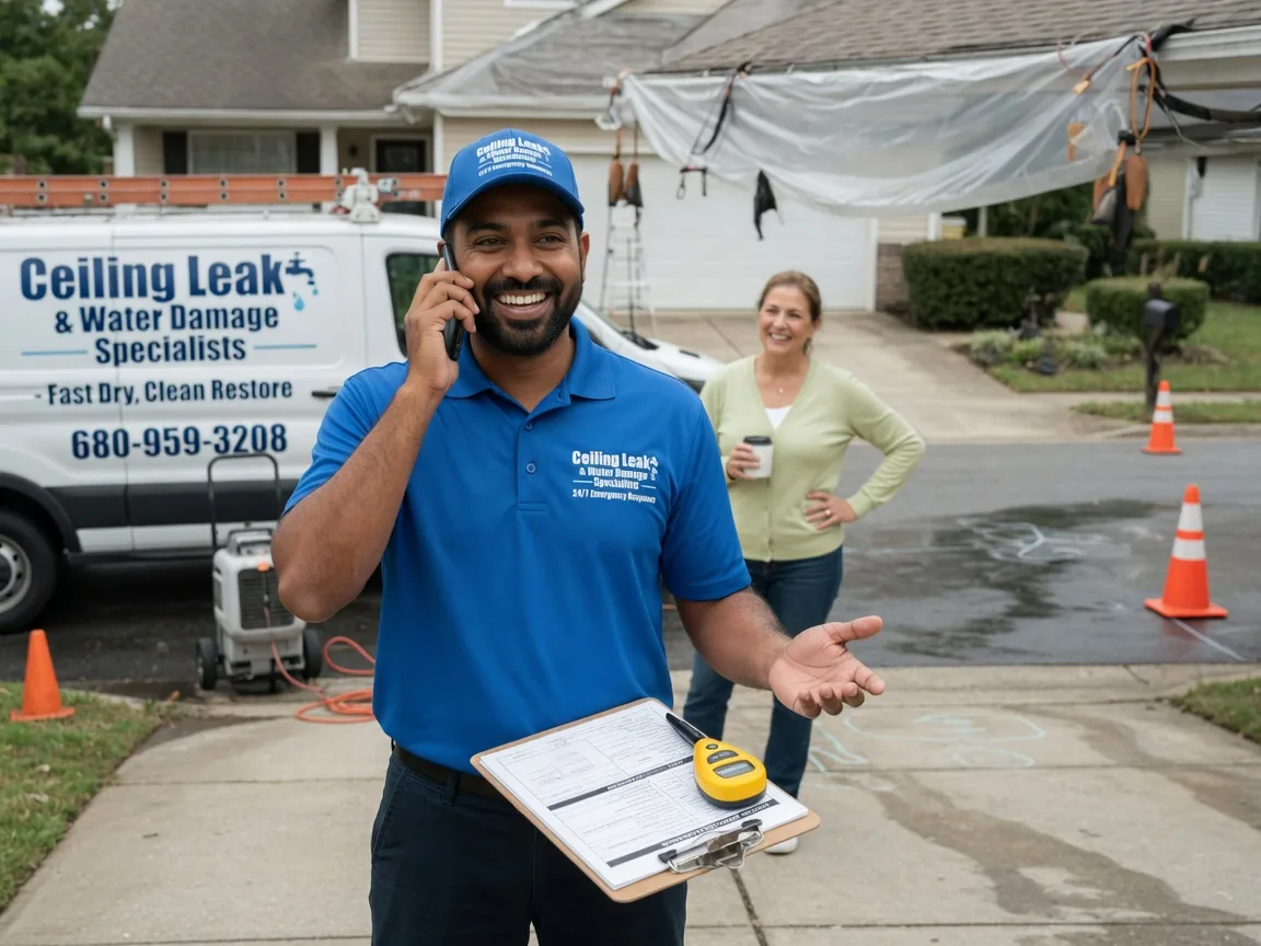 Ceiling Leak Cleanup Johnston City, IL FAQs